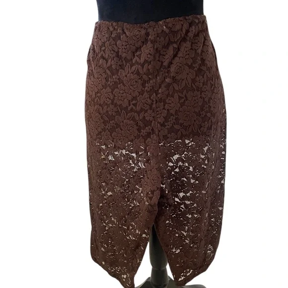 Free People All Day Women's Wear Lace Caprice in brown ,Large - Picture 5 of 7